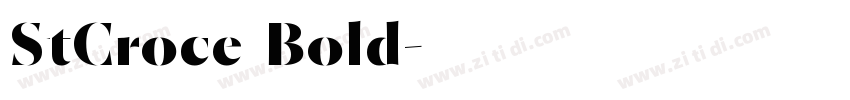 StCroce Bold字体转换